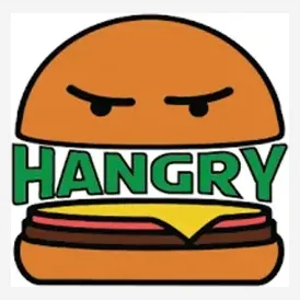 Hangry Burger brand logo for hangry-burger.com