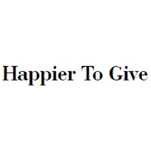 Happier to Give brand logo for happiertogive.com