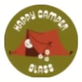 Happy Camper Glass brand logo for happycamperglass.com