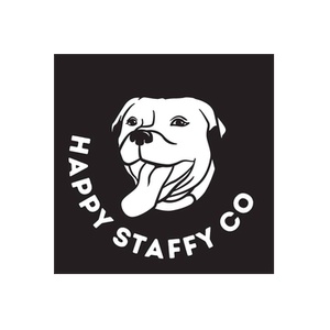 Happy Staffy Co brand logo for happystaffyco.com