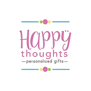 Happy Thoughts brand logo for happythoughtsgifts.com