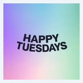 Happy Tuesdays brand logo for happytuesdays.com