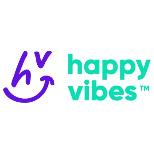 Happy Vibes brand logo for happyvibes.life