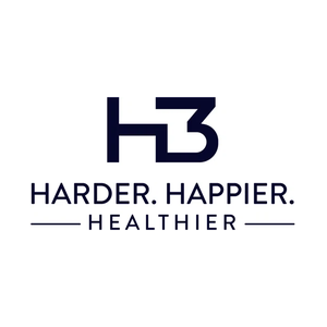 harderhappierhealthier brand logo for harderhappierhealthier.com