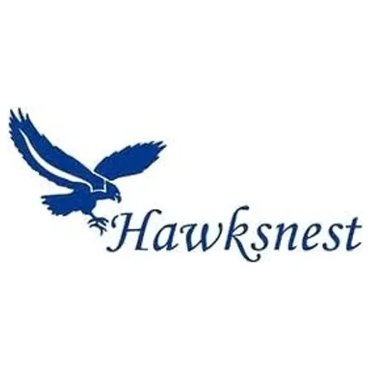 Hawksnest brand logo for hawksnestzipline.com