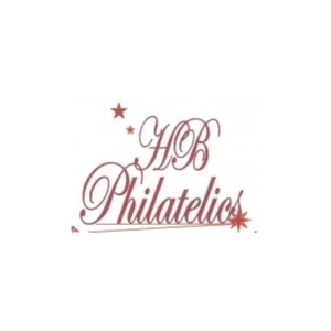 hbphilatelics brand logo for hbphilatelics.com