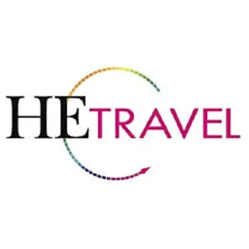 HE Travel brand logo for hetravel.com