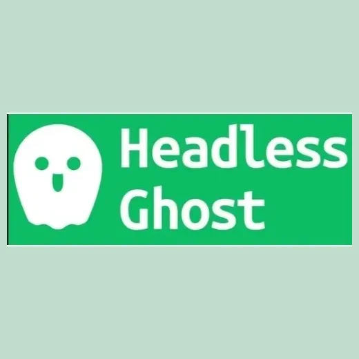 Headless Ghost brand logo for headlessghost.com