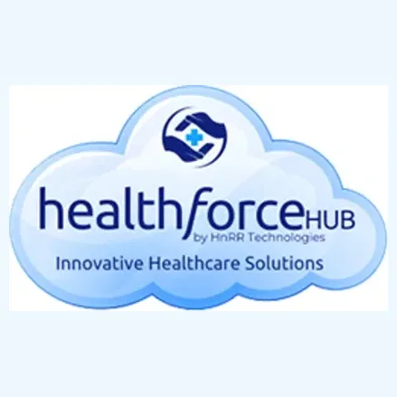 Health Force Hub brand logo for healthforcehub.com