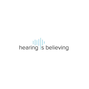 Hearing is Believing brand logo for hearingisbelieving.co.uk