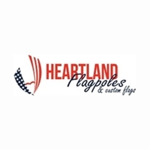 Heartland Flags brand logo for heartlandflags.com