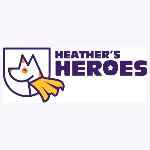 Heather's Heroes brand logo for heathersheroes.com