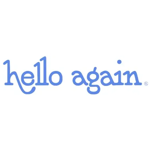 Hello Again brand logo for helloagainproducts.com