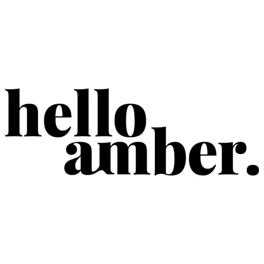 Hello Amber brand logo for helloamber.co