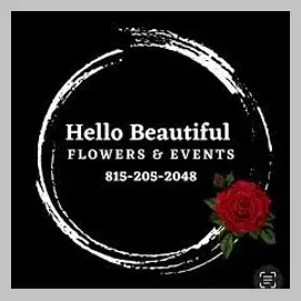 Hello Beautiful Fower Shop brand logo for hellobeautifulflowershop.com