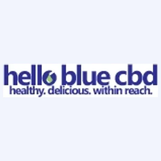 Hello Blue CBD brand logo for hellobluecbd.com