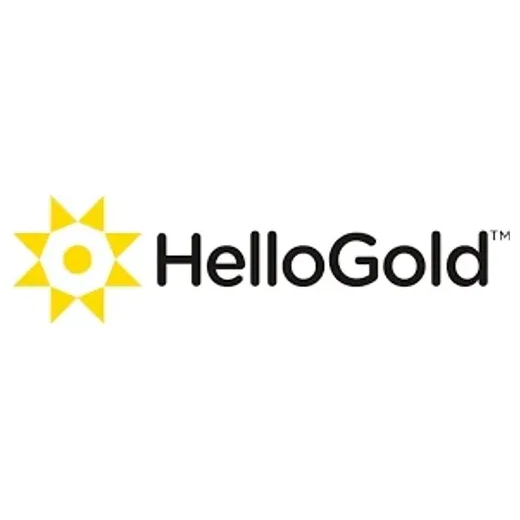 Hello Gold brand logo for hellogold.com