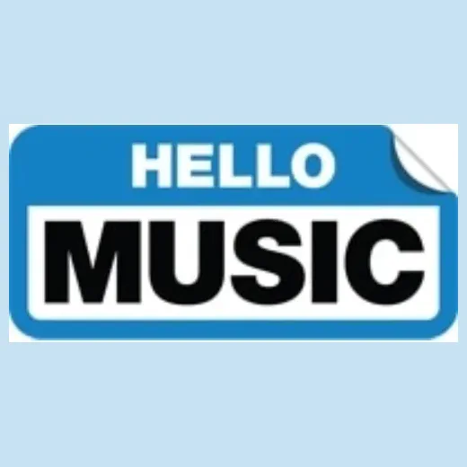 Hello Music brand logo for hellomusic.com