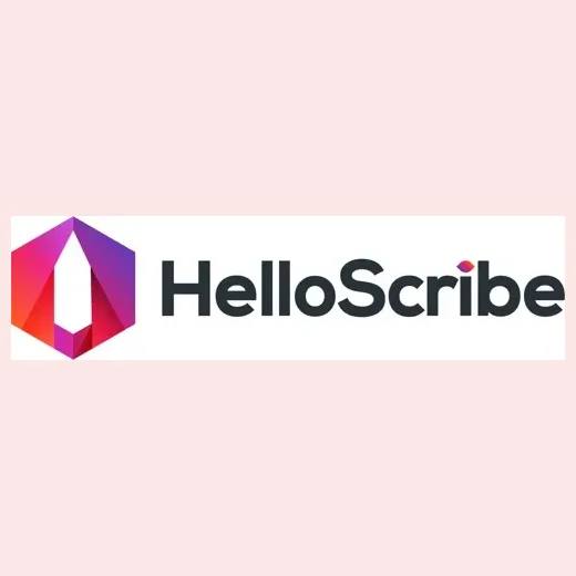 Hello Scribe brand logo for helloscribe.ai