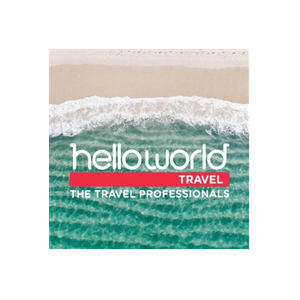 helloworld brand logo for helloworld.com.au