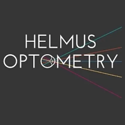 Helmus brand logo for helmusoptometry.com