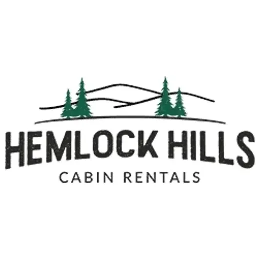 Hemlock Hills brand logo for hemlockhillscabinrentals.com