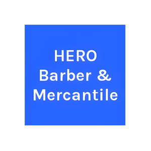Hero Barber and Mercentile brand logo for heromensgear.com