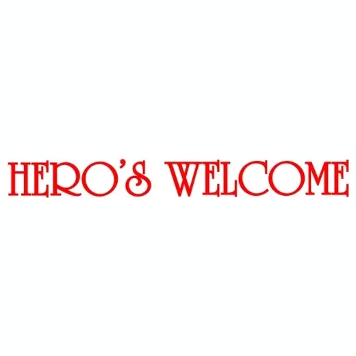 Hero's Welcome brand logo for heroswelcome.com