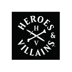 Heroes & Villains brand logo for heroesvillains.com