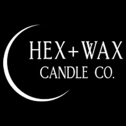 hexandwaxcandle brand logo for hexandwaxcandle.com
