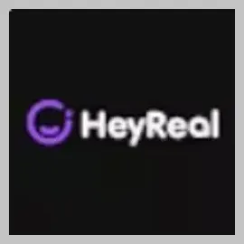 Hey Real brand logo for heyreal.ai