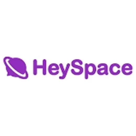 Hey Space brand logo for hey.space