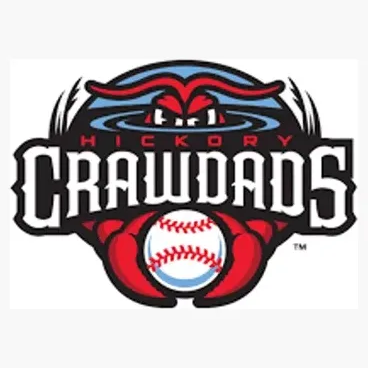 Hickory Crawdads brand logo for crawdads.milbstore.com
