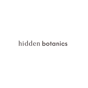 Hidden Botanics brand logo for hiddenbotanicsweddings.com