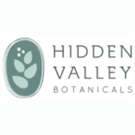 Hidden Valley Botanicals brand logo for hiddenvalleybotanicals.com
