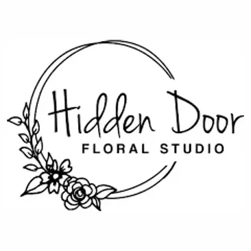 hiddendoorfloral brand logo for hiddendoorfloral.com