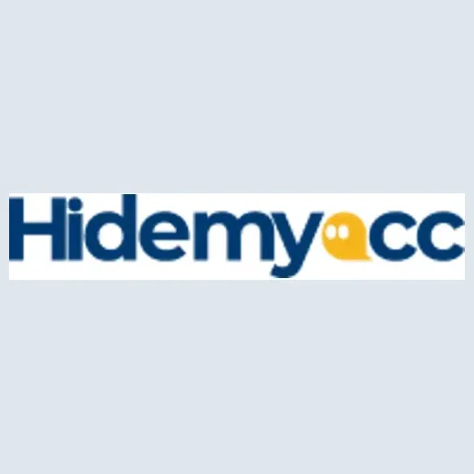 HideMyAcc brand logo for hidemyacc.com
