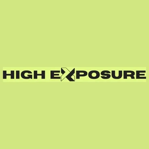 High Exposure Climbing brand logo for highexposureclimbing.com
