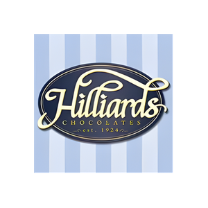 Hilliards Chocolates brand logo for hilliardscandy.com