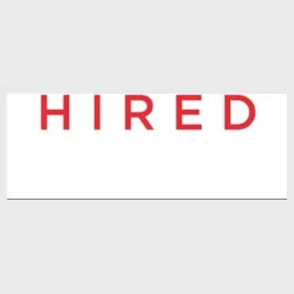 Hired brand logo for hired.com