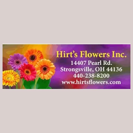 Hirt's Flowers brand logo for hirtsflowers.com
