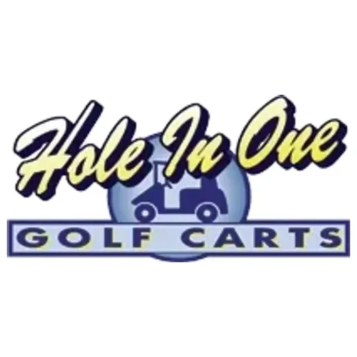 Hole in One Golf Carts brand logo for holeinonegolfcarts.com