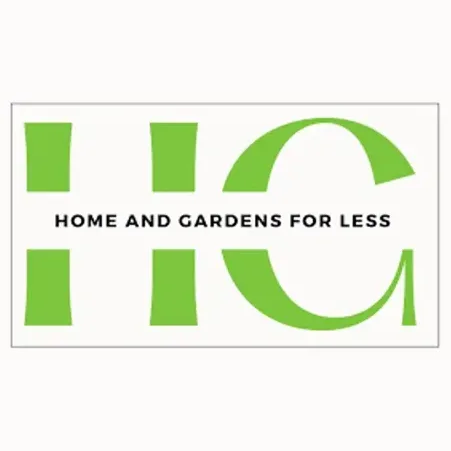 Home & Gardens For Less brand logo for homeandgardensforless.com