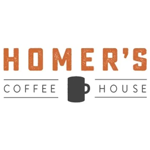 Homer's Coffee House brand logo for homerscoffeehouse.com