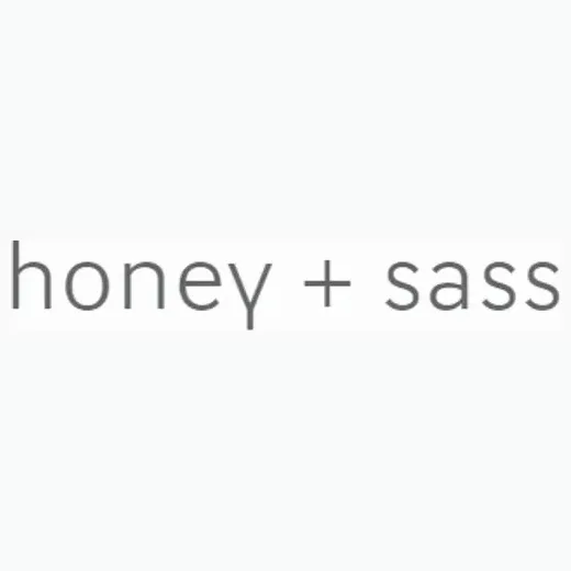 Honey & Sass brand logo for honeyandsass.com