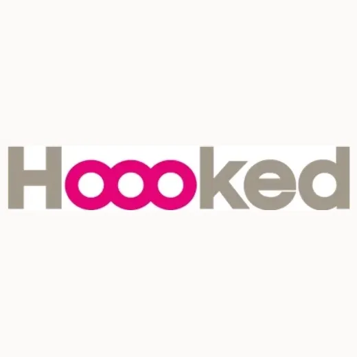Hoooked brand logo for hoookedyarn.com