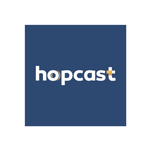 Hopcast brand logo for hopcast.fr