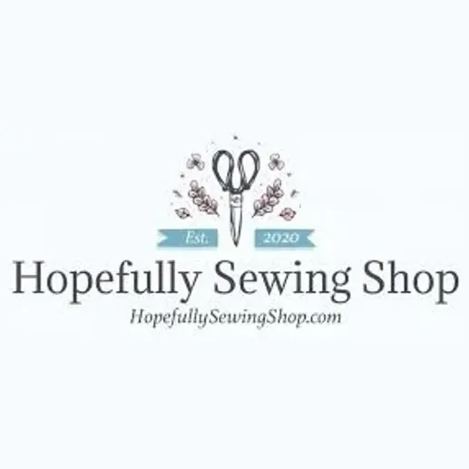 Hopefully Sewing brand logo for hopefullysewingshop.com