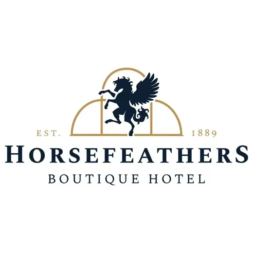Horsefeathers Hotel brand logo for horsefeathershotel.com