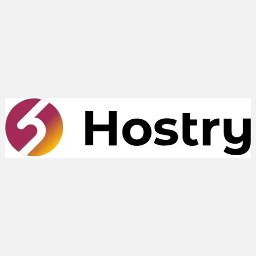 Hostry brand logo for hostry.com